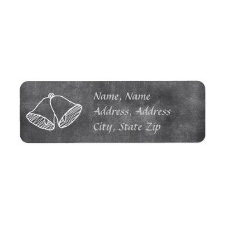 Krijtbord Bruiloft Bell Adres Label
