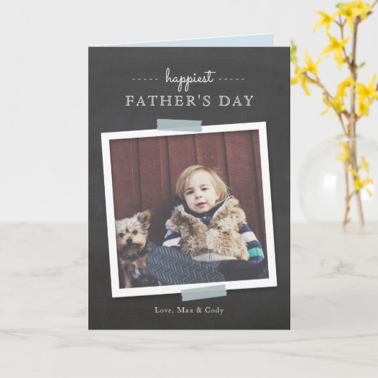 Krijtbord Cheer Vaderdag Kaart (Gele Bloem)