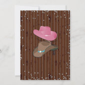 Krijtbord Cowboy of Cowgirl Westerne geslachtsonth Kaart (Achterkant)
