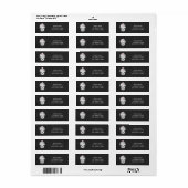 Krijtbord Cupcake Verjaardagsadreslabels Etiket (Full Sheet)