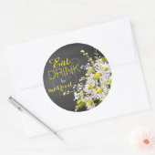 Krijtbord Daisy rustieke bruiloft cadeau label (Envelop)