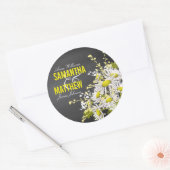 Krijtbord Daisy rustieke bruiloft cadeau label (Envelop)