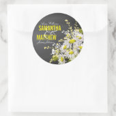 Krijtbord Daisy rustieke bruiloft cadeau label (Tas)