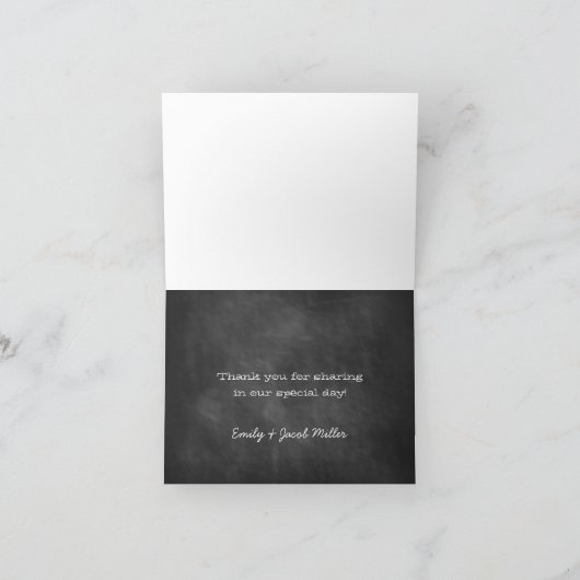 Krijtbord Dank u kaarten (Binnen)