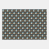 Krijtbord Dinosaur Boy Baby shower Inpakpapier Vel (Voorkant)