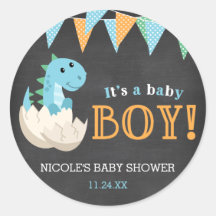 Krijtbord Dinosaur Boy Baby shower