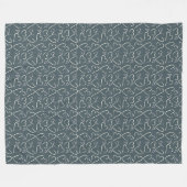 Krijtbord Doodle Harten Patroon Fleece Deken (Voorkant (Horizontaal))