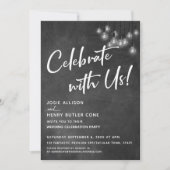 Krijtbord Edison Lichten Modern Vier het met Ons Kaart (Voorkant)