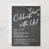 Krijtbord Edison Lichten Modern Vier mee met ons Kaart (Voorkant)