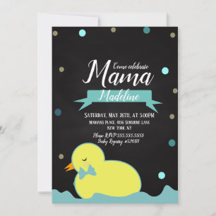 Krijtbord Eend Aquatisch Nep Goud Jongen Baby Borr Kaart