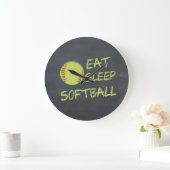 Krijtbord Eet Slaap Softbal Grote Klok (Huis)