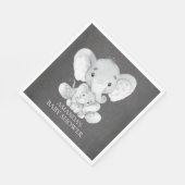 Krijtbord Elephant Boys Baby shower Papieren serve Servetten (Hoek)