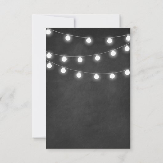 Krijtbord en verlichting Rustieke bruiloft RSVP Ka (Achterkant)