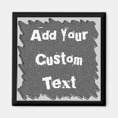 krijtbord en wilde grens uitgesneden koele magneet (Voorkant)