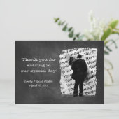 Krijtbord Foto Bedankkaartjes Bedankkaart (Staand voorkant)