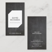 KRIJTBORD FOTO LOGO Fotograaf Visitekaartje (Voorkant / Achterkant)