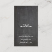 KRIJTBORD FOTO LOGO Fotograaf Visitekaartje (Achterkant)
