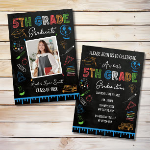 Krijtbord Foto van eindexamen basisschool groep 8 Kaart