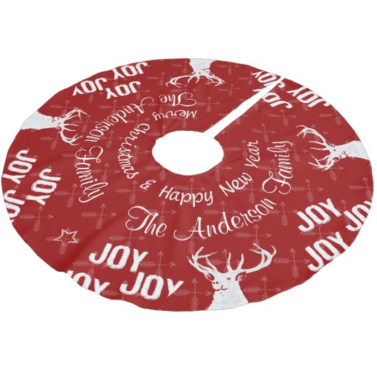 Krijtbord gekruiste pijl herten kerst kerstboom rok (Gekanteld)