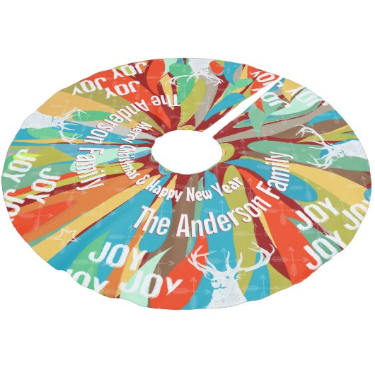 Krijtbord gekruiste pijl herten kerst kerstboom rok (Gekanteld)