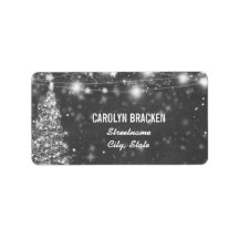  krijtbord glinsterende sterren kerstboom