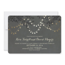 Krijtbord Gold Folie String Lights Wedding