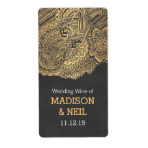  krijtbord gouden Boheemse Trouwwijn