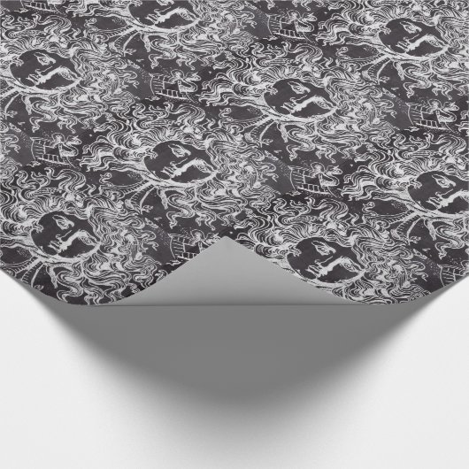  krijtbord Griekse mythologie Gorgon medusa Cadeaupapier (Hoek)