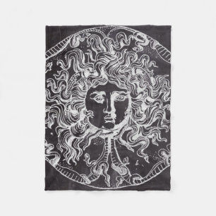 krijtbord Griekse mythologie Gorgon medusa Fleece Deken
