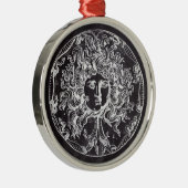  krijtbord Griekse mythologie Gorgon medusa Metalen Ornament (Rechts)