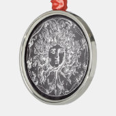  krijtbord Griekse mythologie Gorgon medusa Metalen Ornament (Links)