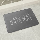 Krijtbord Grijs en Wit Custom Text Badmat