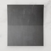 Krijtbord grijze bruiloft. Modern eenvoudig school Plaatskaartje (Binnenkant ongevouwen)