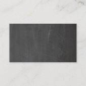 Krijtbord grijze bruiloft. Modern eenvoudig school Plaatskaartje (Achterkant)
