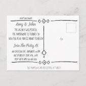 Krijtbord Groeien Door Twee Voeten Adoptie Nieuwe  Aankondigingskaart (Achterkant)