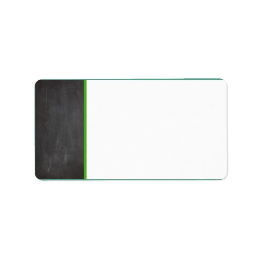 Krijtbord Groen Bruiloft Mailing Label (Voorkant)