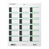 Krijtbord Groen Bruiloft Mailing Label (Full Sheet)