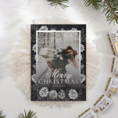 Krijtbord groen foto kerst Kaart