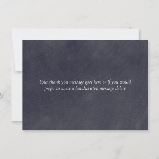 Krijtbord Groene Bladeren Bedankt (Achterkant)