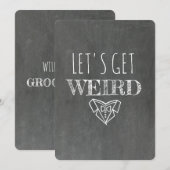 Krijtbord GROOMSMAN / BEST MAN Grappig Voorstel Kaart (Voorkant / Achterkant)