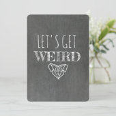 Krijtbord GROOMSMAN / BEST MAN Grappig Voorstel Kaart (Staand voorkant)