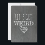 Krijtbord GROOMSMAN / BEST MAN Grappig Voorstel Kaart<br><div class="desc">"Laten we raar worden, " "Wil je mijn Groomsman zijn?" Grappige kaartjes in een moderne krijtbord typografie stijl.</div>