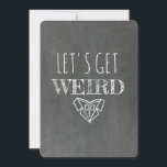 Krijtbord GROOMSMAN / BEST MAN Grappig Voorstel Kaart<br><div class="desc">"Laten we raar worden, " "Wil je mijn Groomsman zijn?" Grappige kaartjes in een moderne krijtbord typografie stijl.</div>