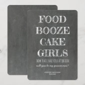 Krijtbord GROOMSMAN / BEST MAN Grappig Voorstel Kaart (Voorkant / Achterkant)