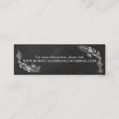 Krijtbord Handgetekende Bloemen Bruiloft Website K Contactkaartje (Voorkant)