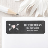 Krijtbord Hart + Pijl Bruiloft Labels (Insitu)