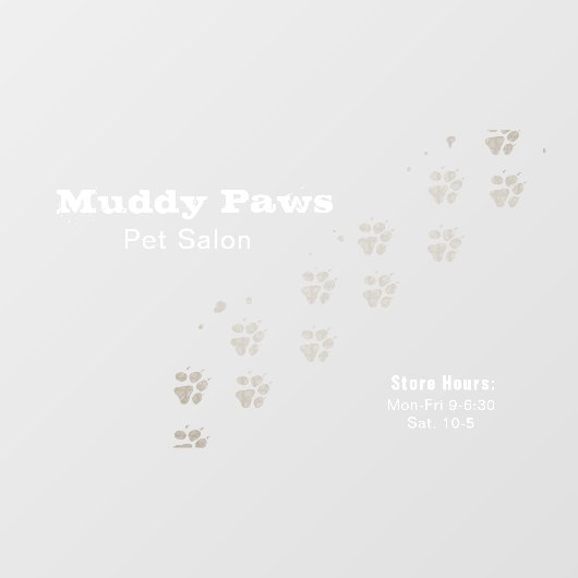 Krijtbord Hondenverzorgingsdiensten Raamsticker (Vel)