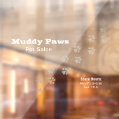 Krijtbord Hondenverzorgingsdiensten Raamsticker (Vel 2)