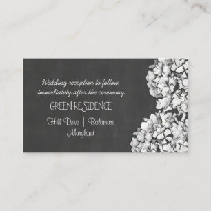 Krijtbord Hortensia's Wedding Insert Informatiekaartje