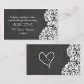  Krijtbord Hortensia's Wedding Insert Informatiekaartje (Voorkant / Achterkant)